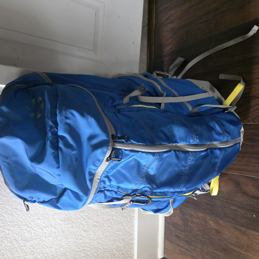 Blue and Gray Outdoor Adventure Backpack